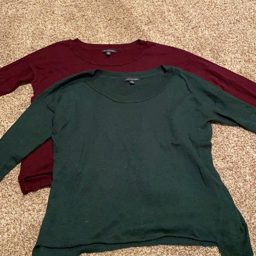2 American eagle sweaters